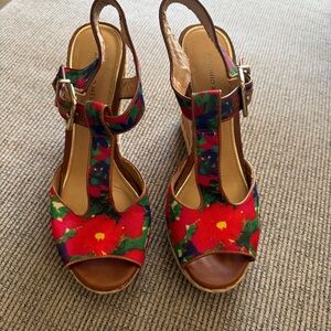 Antonio Melani Colorful Floral Summer Boho Feminine Women's Sandals
